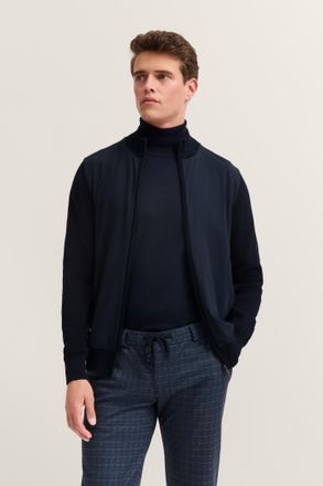 Bugatti Herren Vest met opstaande kraag en zakken met ritssluiting