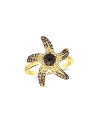 Le Vian 14K 0.42 Ct. Tw. Diamond Smokey Quartz Cocktail Ring