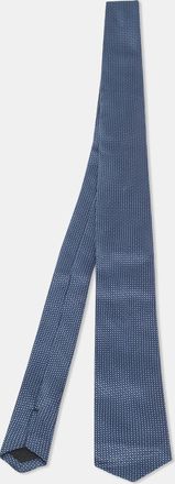 HUGO BOSS Boss By Hugo Boss Navy Blue Water Repellent Jacquard Silk Tie