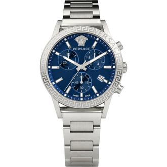 Versace Sport Tech Chronograaf Roestvrij Stalen Horloge - Dames - Horloges - Grijs - ONE Size - Accessoires