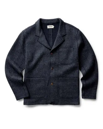 Taylor Stitch The Evans Blazer in Navy Birdseye Wool