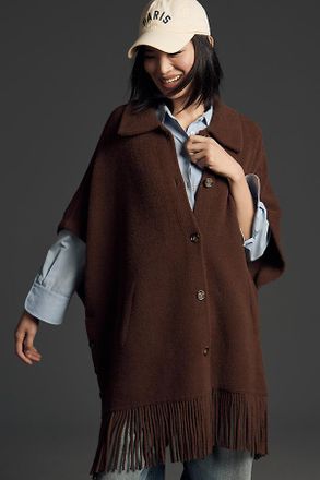 NVLT Mink Eyelash Fringe Coatigan Jacket