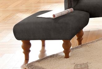 HOME AFFAIRE Hocker »Lord« mit echter Chesterfield-Knopfheftung