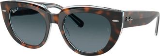 Ray-Ban Gepolariseerde zonnebril Doreen Blauw Verloop - Dames - Zonnebrillen - Bruin - 49 MM - Accessoires