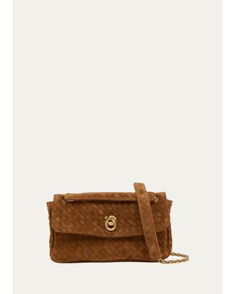 Bottega Veneta Madison Small Suede Shoulder Bag