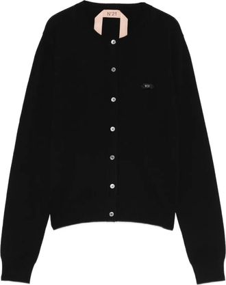 N°21 button-up cardigan - women - Wool - 40 - Black