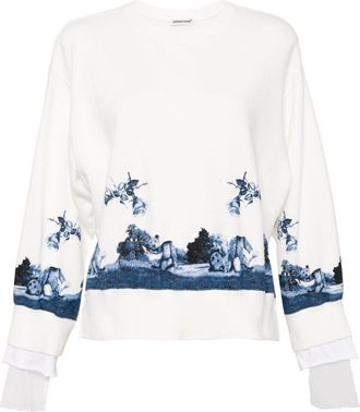 Undercover graphic-print cotton sweatshirt - women - Cotton - 1 - White