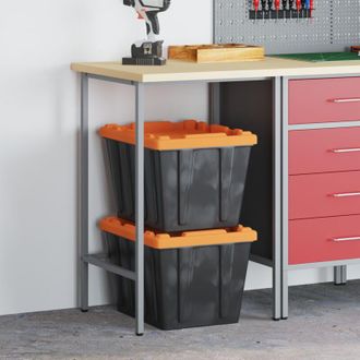 vidaXL vidaXL Tavolo angolare Grigio 55 x 55 x 85 cm
