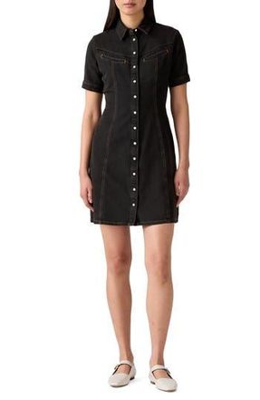 Levi's Rinoa Short Sleeve Denim Shirtdress in Last Act at Nordstrom Rack, Size Small