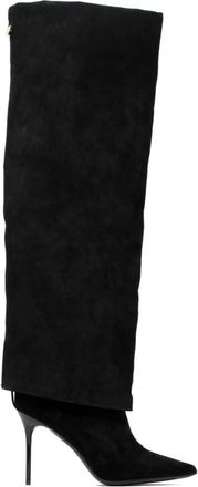 Balmain Ariel High Boots - Dames - Laarzen met Hak - Zwart - 37 EU - Leer - Schoenen