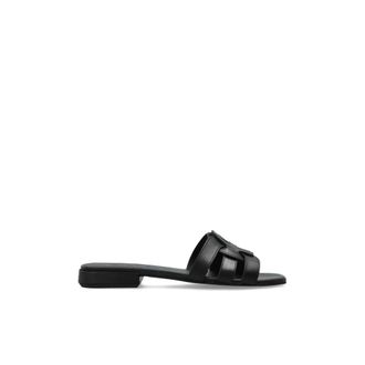 Furla Sliders, female, Black, Size: 11 US Summer Slides