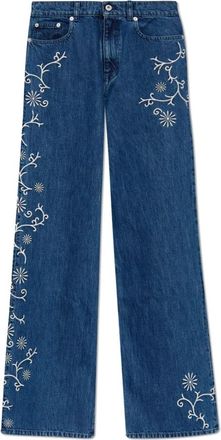 Kenzo Wide-leg jeans - Dames - Loose Fit Jeans - Blauw - W27 - Katoen - Jeans