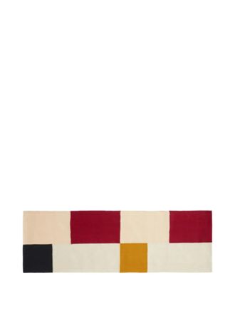 HAY Flat Works colour-block rug (80cm x 250cm) - unisex - Wool/Organic Cotton - OS - Neutrals