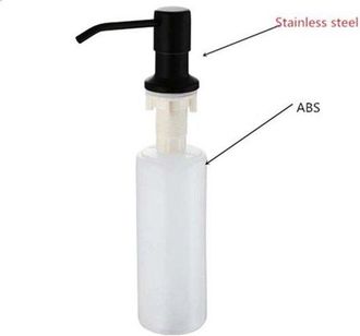OEM Dispensador De Jab&oacute;n De Lujo - Bomba De Jab&oacute;n Integrada - Dispensador De Jab&oacute;n Manual - Accesorio De Cocina/ba&ntilde;o - Negro