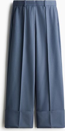 H&M Elegante Twillhose - Blue