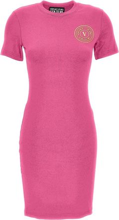 Versace Jeans Couture Jurken - Dames - Korte kleedjes - Roze - M - Kleedjes