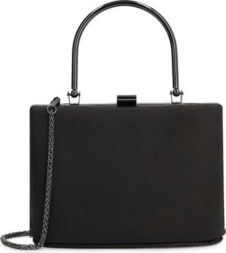 Kazar Stijve Form Clutch met Handvat - Dames - Clutches - Zwart - ONE Size - Tassen