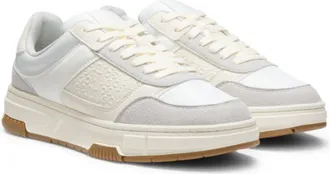 HUGO BOSS Lace-up trainers with monogram detailing