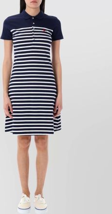 Polo Ralph Lauren striped collar midi dress