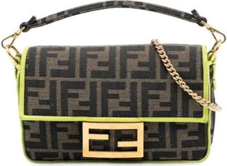 Fendi Pre-owned Shoulder Bags, female, Brown, Size: ONE SIZE Pre-owned Vintage Shoulder Bag