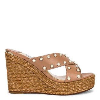 Jimmy Choo London Womens Dovina 100mm Wedge Heels, Brand Size 34 ( US Size 4 )