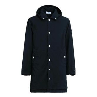 Stone Island Parkas, male, Blue, Size: M Giacca