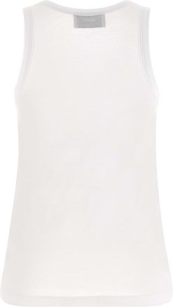 Coperni Womens White Cotton Sleeveles T-Shirt