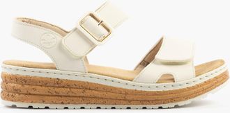Rieker 62760-60 Womens Sandals Beige - Size 6.5 Wide Fit (UK Shoe)