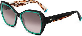 Etnia Barcelona Mambo No.8 Sun BKTQ Womens Sunglasses Black Size 54