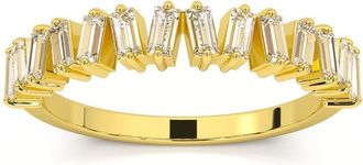 Pompeii3 1/2Ct Baguette Designed Anniversary Band 14k Gold Lab Grown