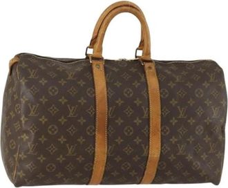 Louis Vuitton Pre-owned Weekend Bag - Dames - Vintage Weekendtas - Bruin - ONE Size - Vintage