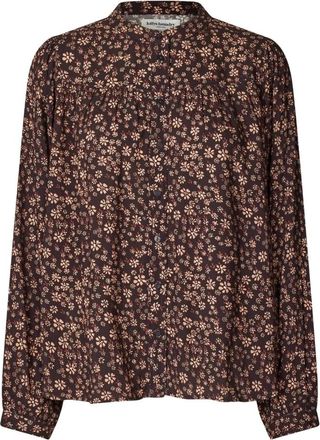 Lollys Laundry Nicky LL Shirt LS - Blouses & Shirts - Mujer - Marr&oacute;n - S