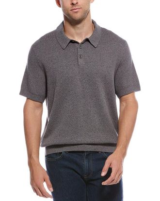 Scotch & Soda Textured Stitch Polo Sweater