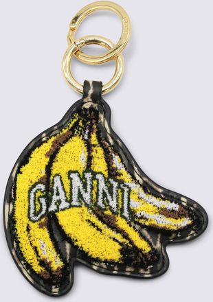 Ganni Keychains Blacks And Greys-Donna
