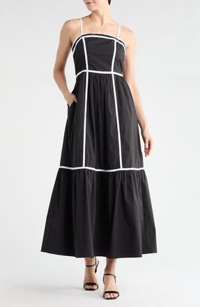 By Design Nia Maxi Dress in Black/Egret at Nordstrom Rack, Size X-Small