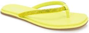 Kenneth Cole Reaction Wynwood Crystal Strap Flip Flop in Limeade at Nordstrom Rack, Size 9.5