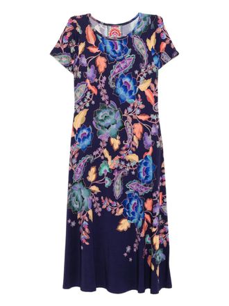 Johnny Was The Janie Favorite midi dress - women - Rayon/Spandex/Elastane - M - Purple