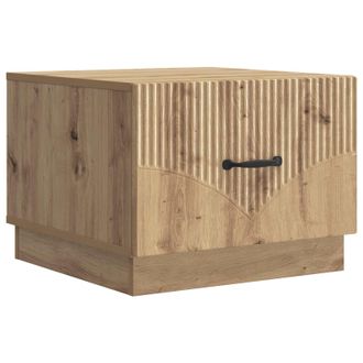 vidaXL Mesa De Caf&eacute; Con Caj&oacute;n Roble Artesanal 49 X 50 X 37 Cm Vidaxl