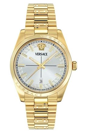 Versace Millenyium Bracelet Watch, 40mm in Ip Yellow Gold at Nordstrom