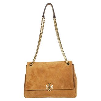 Tory Burch Bolso de hombro Romy de ante - Bags - Mujer - Marr&oacute;n - ONE SIZE