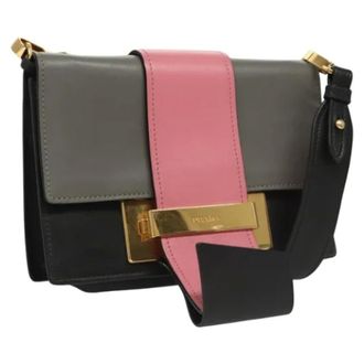 Prada Pre-owned Leather prada-bags - Dames - Pre-owned - Veelkleurig - Maat: ONE Size Leer