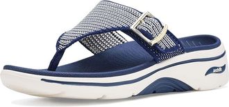 Skechers On-The-Go GO Walk Arch Fit 2.0 Sandals - Resort Day Womens Sandals Navy : 11 B - Medium, Synthetic