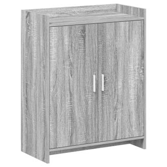 vidaXL Armario Zapatero Con Puerta Sonoma Gris 73,5 X 36 X 92 Cm Vidaxl
