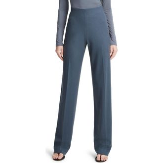 Vince Cozy High Waist Wool Blend Wide Leg Pants in Pacific Azure at Nordstrom Rack, Size 6