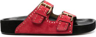 Isabel Marant Lennyo suede sandals - women - Suede - 36 - Red