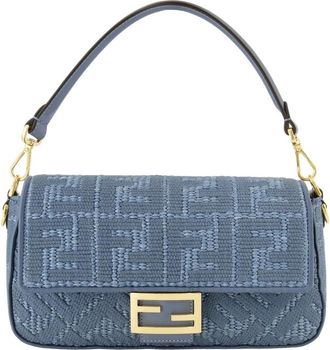 Fendi Mujer, Bolsos, Azul, Talla: ONE Size