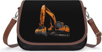 Generic Excavator Engineering Vehicle Truck Fashion Womens Crossbody Bags Novelty Handbag Shoulder Bag Purse