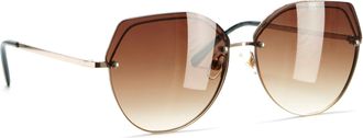 Lascana Sonnenbrille LASCANA, Damen, braun, Sonnenbrillen Sonnenbrille, Trendy Sonnenbrille mit UV Schutz, Damenbrille