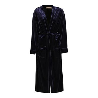 Blanca Vita Vinca 4982 - Dames - Badjassen - Blauw - M - Nachtkleding