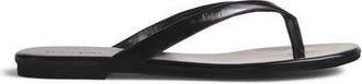 Reformation Amelia Flip Flop in Black Eel at Nordstrom, Size 10.5